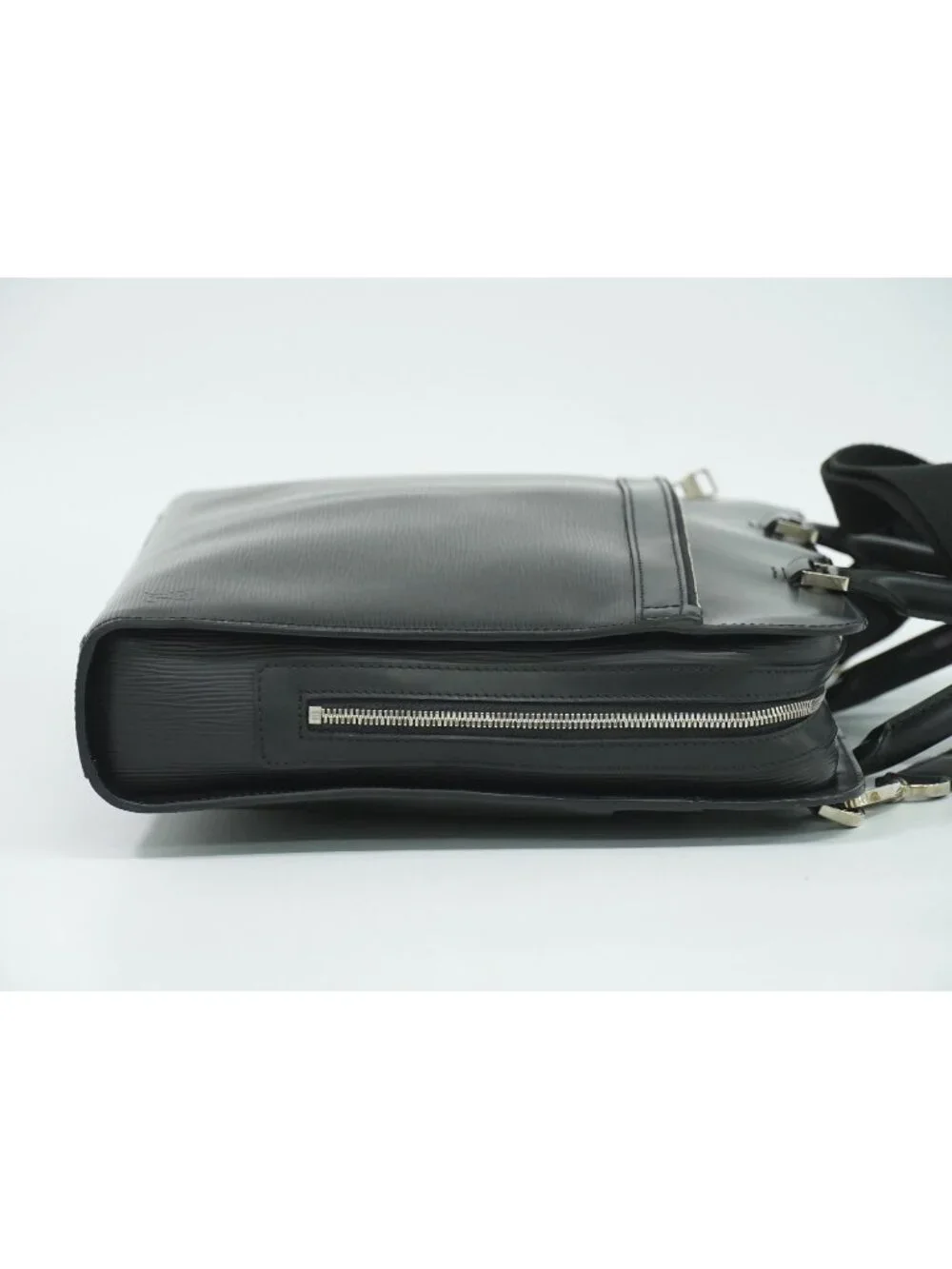 Louis Vuitton LV Bassano MM Epi Leather 2-Way Business Bag Handbag Noir Black